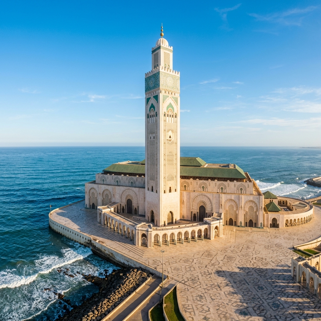 Mosquée Hassan II à Casablanca, Maroc
